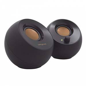 Creative Pebble 2.0 USB-Powered Desktop Speakers - Black