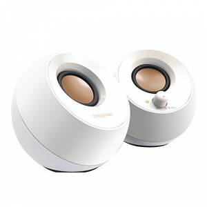 Creative Pebble 2.0 USB-Powered Desktop Speakers - White